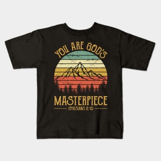 Vintage Christian You Are God's Masterpiece Kids T-Shirt